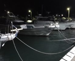 岐志漁港9月船着き場夜