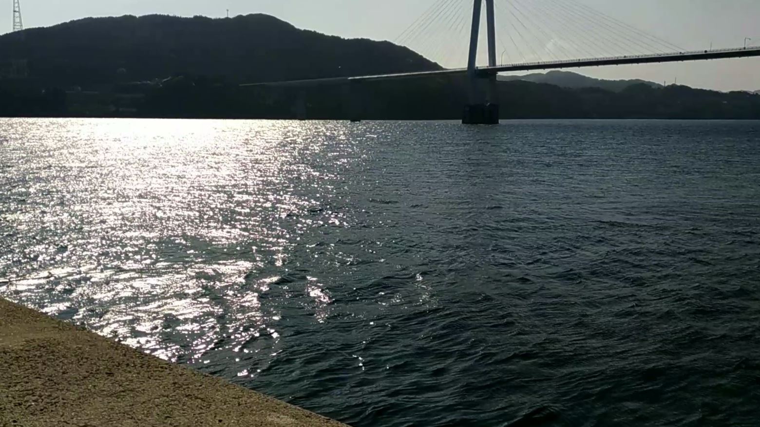 長崎県西海市大島大橋渡ってすぐの釣り場 建設現場の新防波堤 釣りスタイル